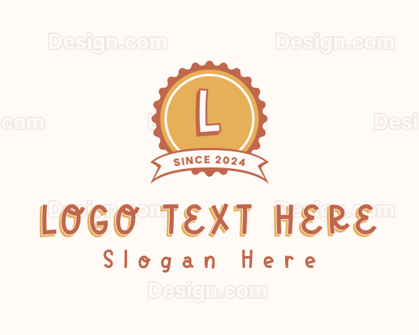 Cute Quirky Bottle Cap Logo