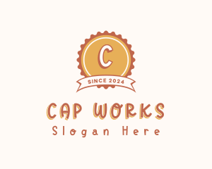 Cute Quirky Bottle Cap logo design