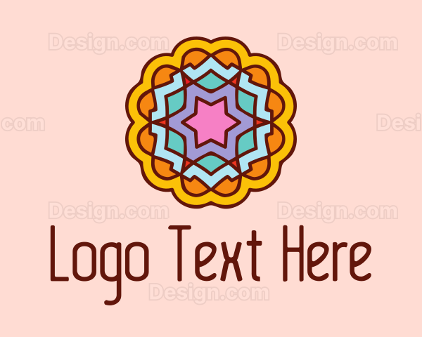 Meditation Flower Decor Logo