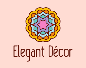 Meditation Flower Decor  logo design