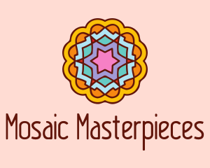 Meditation Flower Decor  logo design