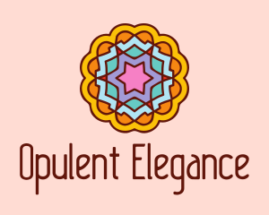 Meditation Flower Decor  logo design