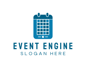 Blue Mobile Calendar logo