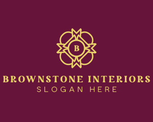 Golden Interior Ornament logo design