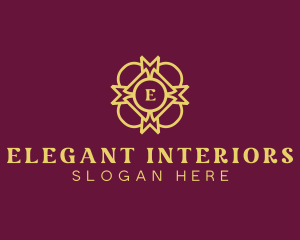 Golden Interior Ornament logo design