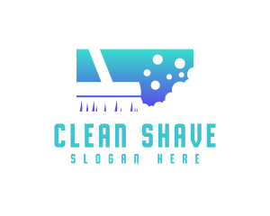 Cleaning Brush Housekeeper logo design