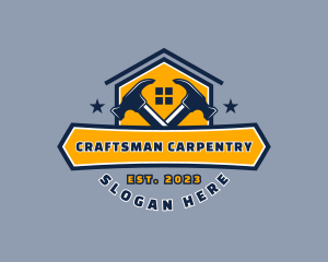 Hammer Builder Carpentry  logo design