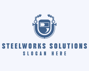 Industrial Welding Mechanic logo design