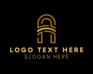 Creative Modern Arch Letter A logo