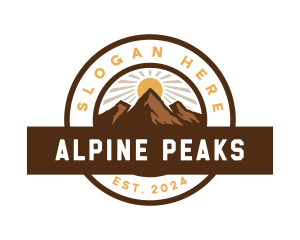 Outdoor Peak Adventure logo design