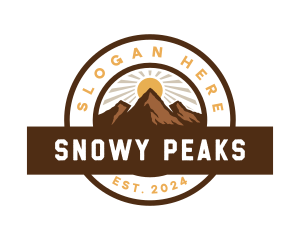 Outdoor Peak Adventure logo design