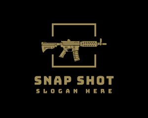 Gold Gun Firearm logo design