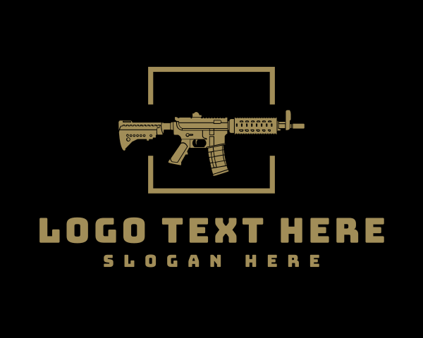Gunshot logo example 1