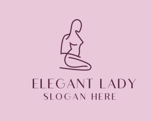 Sexy Woman Silhouette logo design