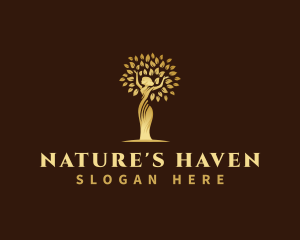 Nature Woman Tree logo design