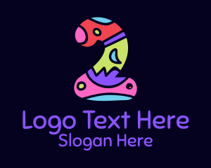 Colorful Shapes Number 2 logo