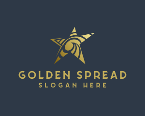 Golden Star Art Studio logo design