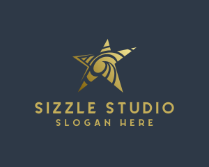 Golden Star Art Studio logo design