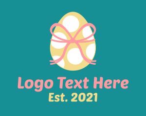 Egg - Spotted Egg Present logo design