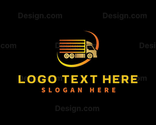 Logistics Truck Delivery Logo