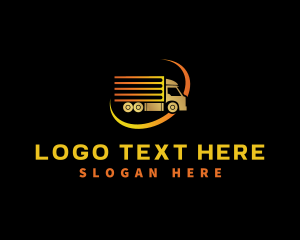 Logistics Truck Delivery Logo