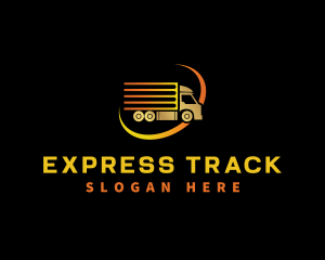 Logistics Truck Delivery logo design