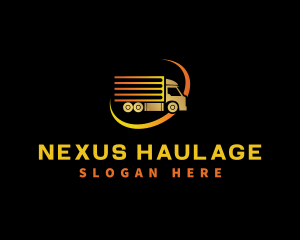 Logistics Truck Delivery logo design