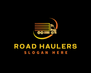 Logistics Truck Delivery logo design