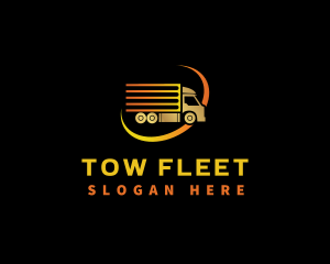 Logistics Truck Delivery logo design