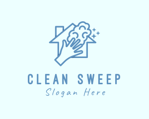 Home Cleaning Wash logo design