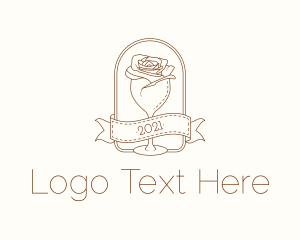 Floral Wine Glass logo