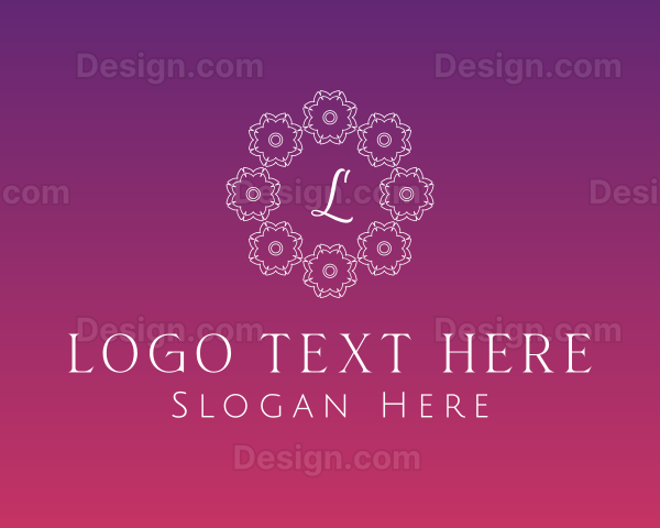 Floral Decorative Boutique Logo