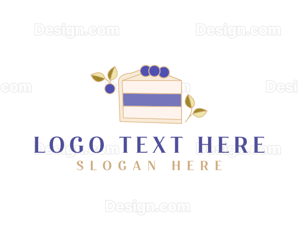 Blueberry Sweet Dessert Logo