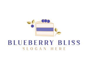 Blueberry Sweet Dessert logo design