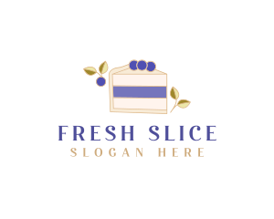 Blueberry Sweet Dessert logo design