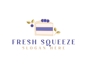 Blueberry Sweet Dessert logo design