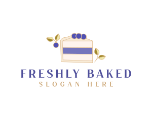 Blueberry Sweet Dessert logo design