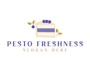 Blueberry Sweet Dessert logo design