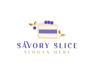 Blueberry Sweet Dessert logo design