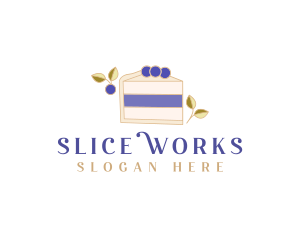 Blueberry Sweet Dessert logo design