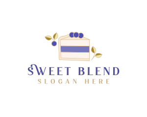 Blueberry Sweet Dessert logo design