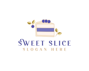 Blueberry Sweet Dessert logo design