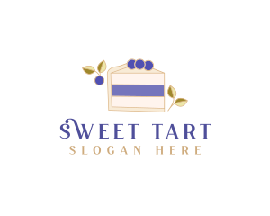 Blueberry Sweet Dessert logo design