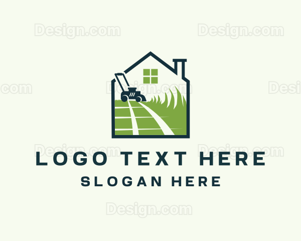 Garden Lawn Mower Logo