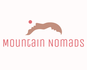 Mountain Face Silhouette  logo design