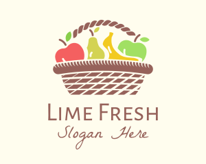 Healthy Fruit Basket logo design