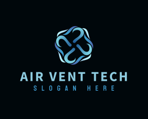 Wind Air Conditioning logo design