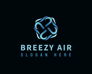 Wind Air Conditioning logo design