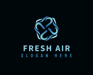 Wind Air Conditioning logo design