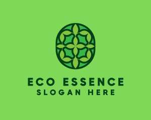 Eco Leaf Tile logo design